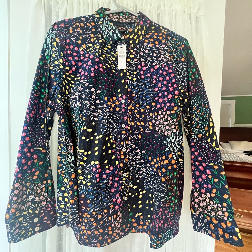 Talbots Floral Multicolor Blouse